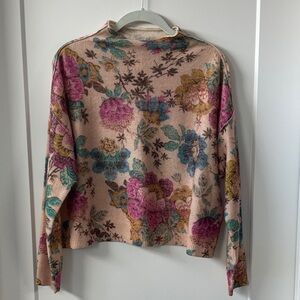 Anthropologie Pilcro Alani Floral Cashmere Pullover